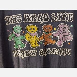 Greatful Dead New Orleans Concert Graphic Tee with Dancing Bears